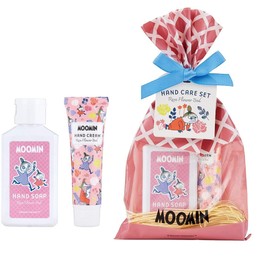 Moomin Hand Care Set, Wild Rose Garden (Hand Cream & Hand Soap, Rose Scent), 1.7 fl oz (50 ml), Hand Cream 0.4 fl oz (10 ml)