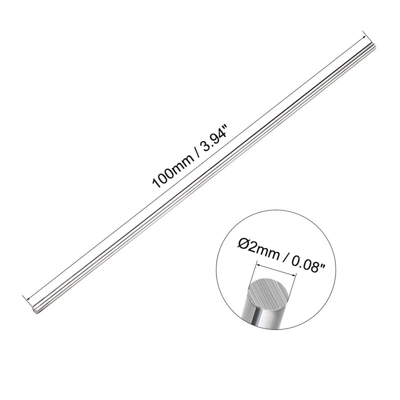 sourcing map K10 Tungsten Steel Lathe Round Rod Solid Shaft