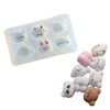 2 PCS Animal Silicone Squishy Molds for DIY taba, Kawaii