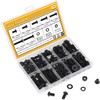 172 Pieces M6 Screws Nuts Washers Set Black, Sutemribor M6