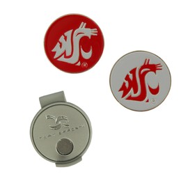 Team Effort Washington State Cougars Hat Clip & 2 Ball Markers