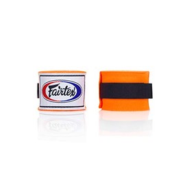 Fairtex HW2 Elastic Cotton Hand Wraps 100 Feet 180 Inches Multiple Colors (Orange, 180")