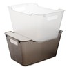 keeeper 6 Litre Textured Storage Box Lotta Crystal Grey