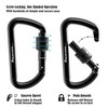 3 inch Locking Carabiner Clips-Screw-gate Lock Carabiner, Heavy Duty Keychain