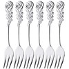 Takakuwa Metal 519293 Rose Cutlery, Himefork, Set of 6