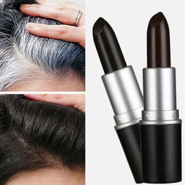 Gray hair cover stick, tattoo, hair tint, white hair, partial gray hair, hair powder - Black / 새치커버 스틱 타투 헤어 틴트 흰머리 부분새치 흑채 - 블랙