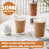 Foreverup 12Pcs Small Milk Jug, 50ml White Ceramic Mini Milk