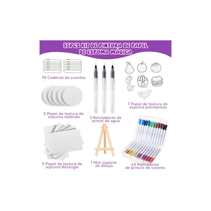 DASKING - Kit De Pintura De Textura De Espuma Mágica