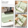 iplusmile Cord Organizer Box Multi Functional Power Strip Storage Case