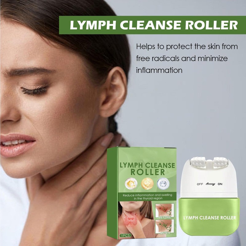 KOAHDE Gesicht Lymphdrainage Roller,Gesichtspflege Lymph Roller,Gesichtsroller zur Lymphdrainage,Lymphdrainage Massage Schönheitsroller,Gesichts-Lymphmassagegerät,Gesicht
