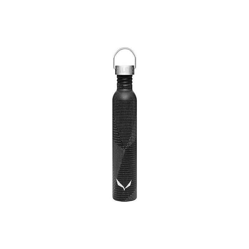 Salewa Aurino Stainless Steel 0.75 L Bottle, Black Out/Dots, Plain