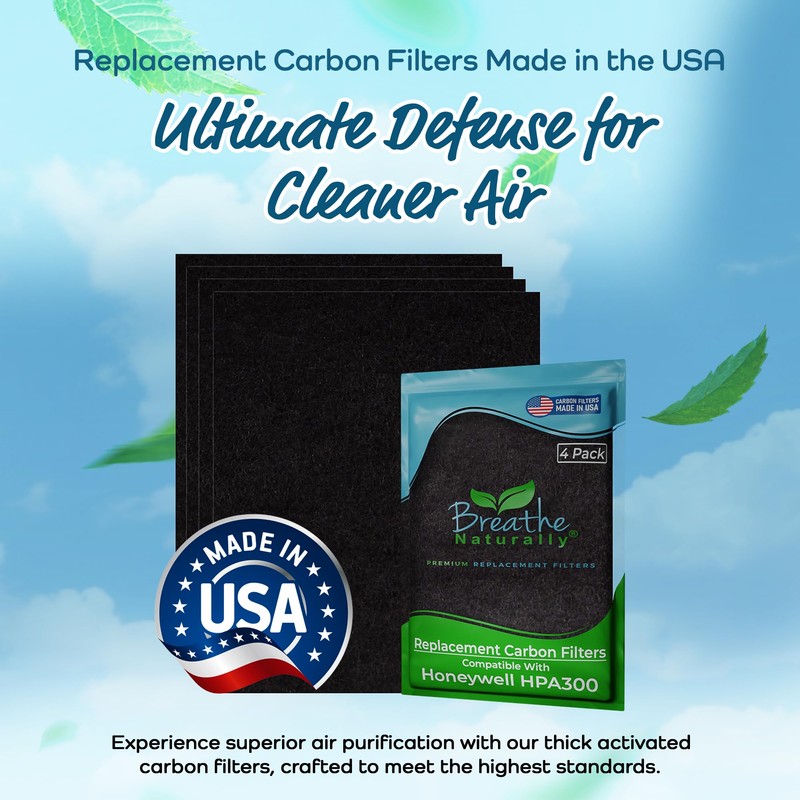Breathe Naturally - Replacement Filters Compatible with Honeywell Air Purifier