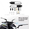 CB Adjustable Wind Wing Mirrors For Aprilia Tuono V4 1100