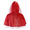 Women Christmas Santa Hooded Cloak Mrs. Santa Claus Cosplay Cloak