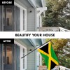 UD_G128 Combo Pack: 6 Feet Tangle Free Spinning Flagpole (Black)