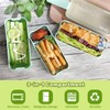 Bento Box Lunch Box 3-in-1 Compartment Containers Leakproof Stackable Bento