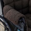 STONECREST Wheelchair Cushions, Supports Coccyx & Back, Sherpa Cover, Stay