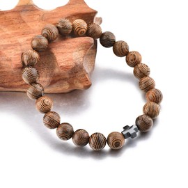 St John the Baptist Orthodox Brotherhood Christian Prayer Beads Bracelet – 22 8MM Wooden Beads & Cross – Youth/Adult Size!