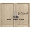 4 PACK Child Proof Sliding Cabinet Door Code Locks Baby