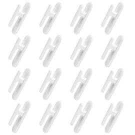 Koceci 16 PCS Blind Cord Winder, Twister Safety Blind Cord Hooks, Adhesive Blind Cord Holder Window Blind String Holder, Blind Cord Cleat for Home, Office (White)