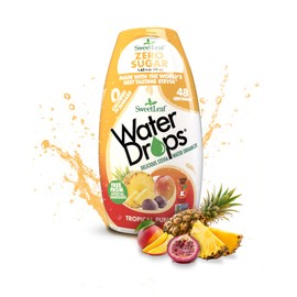 SweetLeaf Water Flavoring Drops - Stevia Water Enhancer, Sugar Free, Zero Calorie Water Additive, Contains Monk Fruit Extract, Gluten Free, Keto Friendly - Tropical Punch, 1.62 Fl Oz (Pack of 1)