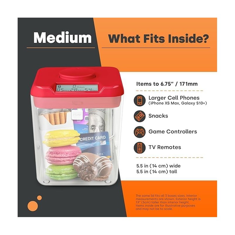 Cell Phone Lock Box w/Timer - Phone Jail Timed Lock