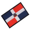 Dominican Republic Flag Embroidered Patch Loop Hook Morale Shoulder sew