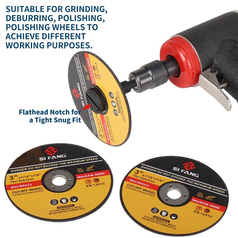SI FANG 15Pcs 3 inch Die Grinder Cut Off Wheels