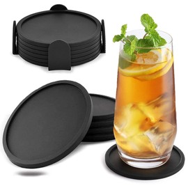 SWANFIRE Portavasos para Mesa, 6 Piezas Porta Vasos para Mesa, Portavasos de Silicona Antideslizantes con Soporte, Porta Vasos Casa, Posavasos para Bebidas, Coasters para Bar, Hogar, Restaurante