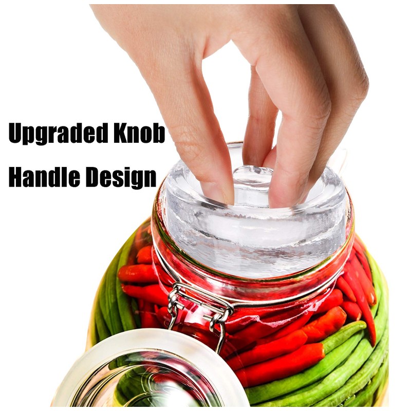 Yesland 9 Pack Fermentation Glass Weights with Easy Grip Handle,