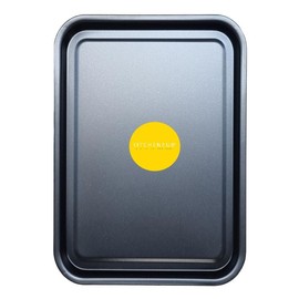 Essentials Baking Tray Set 35cm - Easy Cleaning Baking Tray/Pan, Non-Stick Tin, Multi-Pack Set Oven Trays in Black - Dishwasher Safe and Easy Clean by KITCHENEUR® (3)