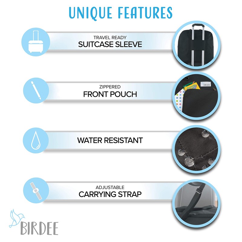 Birdee Durable Backless Booster Seat Travel Bag for Airplane Gate