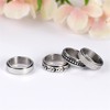 OIDEA Men's Spinner Ring Skull: 4 Piece Fidget Rings Set