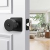 goldenwarm Matte Black Door Knobs Interior, Privacy Door Knob for