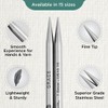 KnitPro K36161 - Puntas para aguja, acero inoxidable, plata, 13