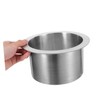 ULTECHNOVO Elegant Round Drop-in Trash Chute Stainless Steel Grommet Waste
