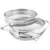 Double Sieve Honey Strainer with Extendable Arms, Stainless Steel Honey