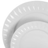 Elama White Porcelain Dish Dinnerware Set, 18 Piece, Sienna