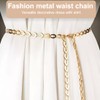 UEIOAVL Women's Belt, 1 Piece Multilayer Waist Chain Belt Fashionable