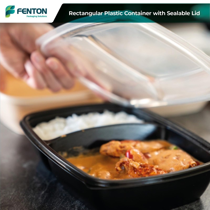 Fenton Packaging 15 X Microwavable Meal Prep Food Storage Containers
