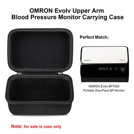Elonbo Elonbo Carrying Case for OMRON Evolv Bluetooth Wireless Upper Arm Blood Pressure Monitor, OMRON Evolv BP7000 Portable One-Piece BP Monitor Storage Holder, Black