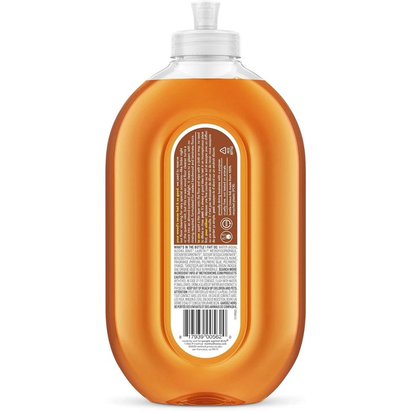 Method Hardwood Floor Cleaner, Almond Scent – 25 oz Squirt