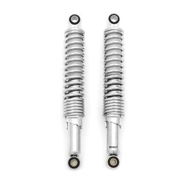 Reproduction Shocks - Chrome - Eye/Eye - 325mm / 12 7/8" - Fits Kawasaki KH500 H1 H1R H2