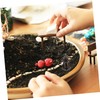 BIUDECO Aquarium Tank Pavilion Landscaping Ornament Pavilion Mini Statue Zen
