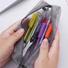 Pencil Cases Pen Pouch Clear Transparent Marker Pouch with Zipper,