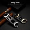 CIGARLOONG Cigar Cutter V-Cutter Stainless Steel Silver Cigar Cutter