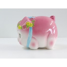 ピギーバンク 豚 貯金箱 大 ピンク S-60A