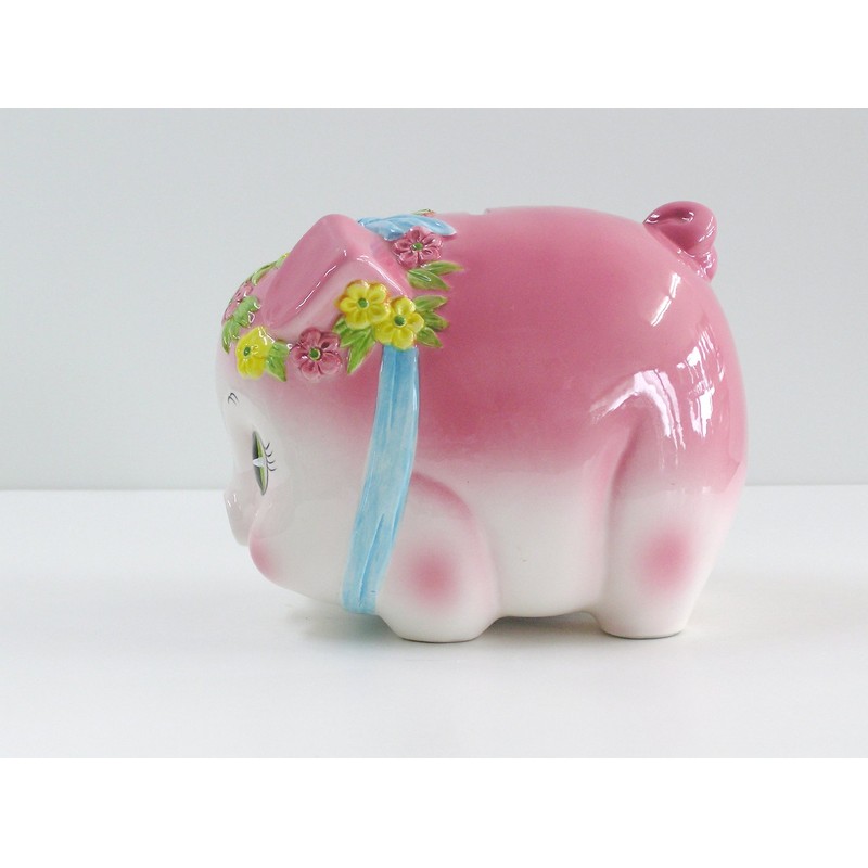 ピギーバンク 豚 貯金箱 大 ピンク S-60A