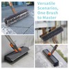 Floor Scrub Brush with Long Handle, 3 in 1 Scrape