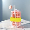 GWAWG Ice Cube Bottle, 2-in-1 Ice Cube Bottle with Straw,